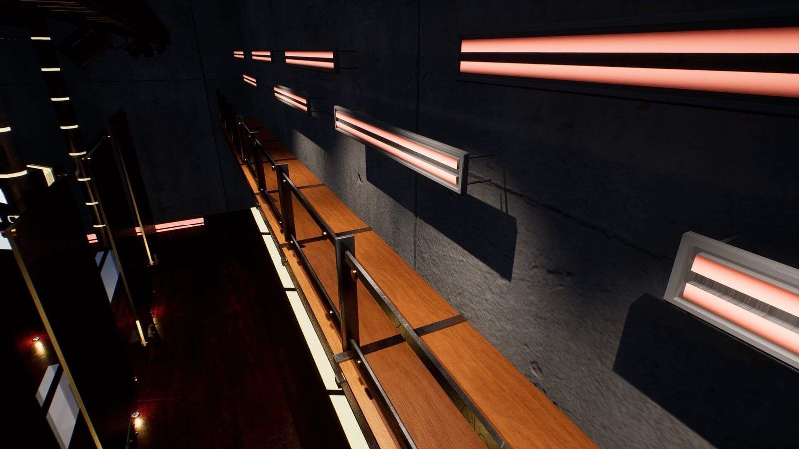 Studio D News virtual production standing set — angle 8 on the L.A. & ABQ Castle Studios stage