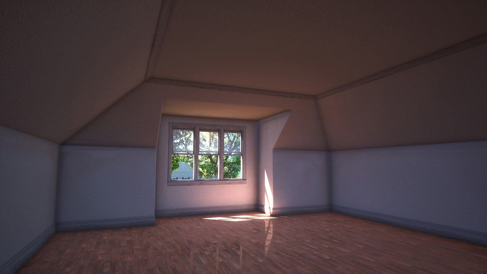 Suburban Neighborhood 2 virtual production standing set — angle 11 on the L.A. & ABQ Castle Studios stage