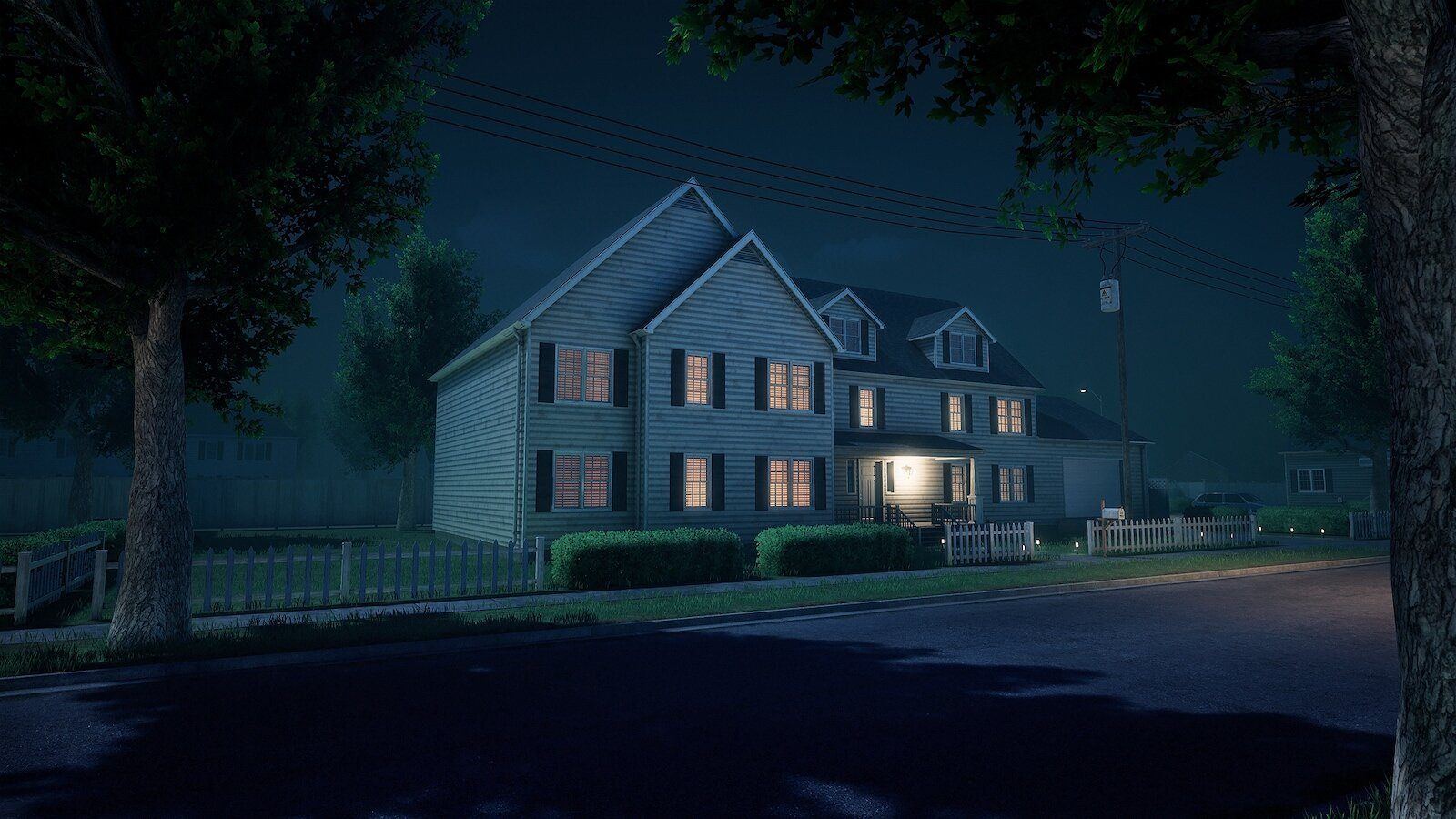 Suburban Neighborhood 2 virtual production standing set — angle 4 on the L.A. & ABQ Castle Studios stage
