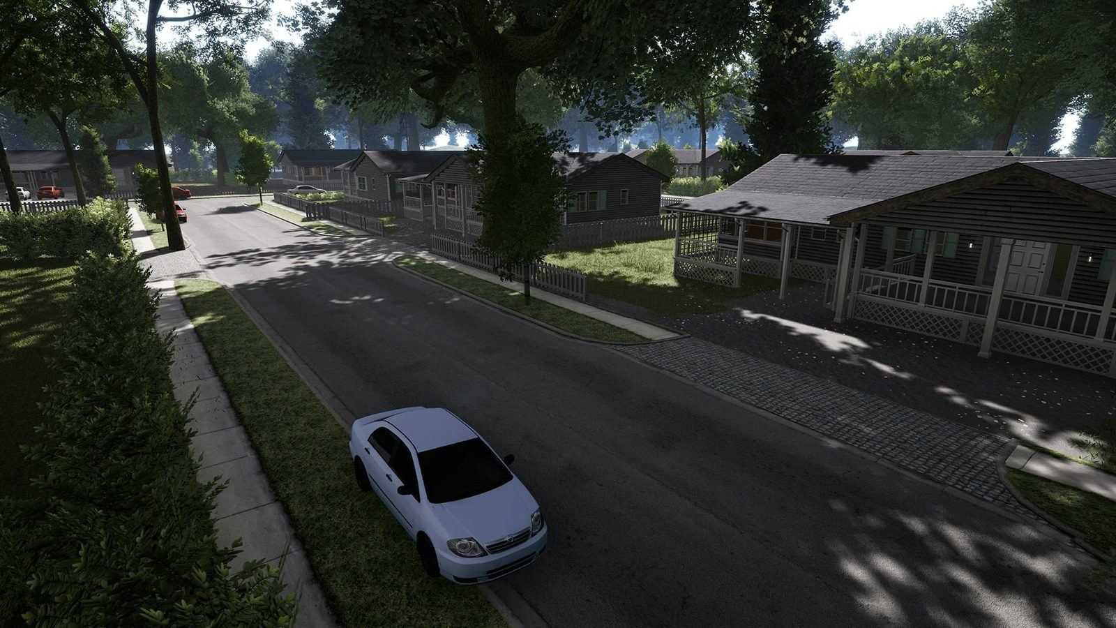 Suburban Neighborhood virtual production standing set — angle 8 on the L.A. & ABQ Castle Studios stage
