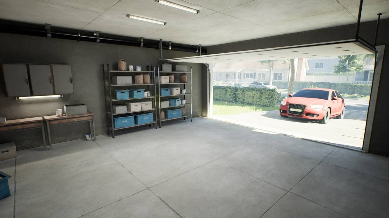 Suburban Street virtual production standing set — angle 9 on the L.A. & ABQ Castle Studios stage