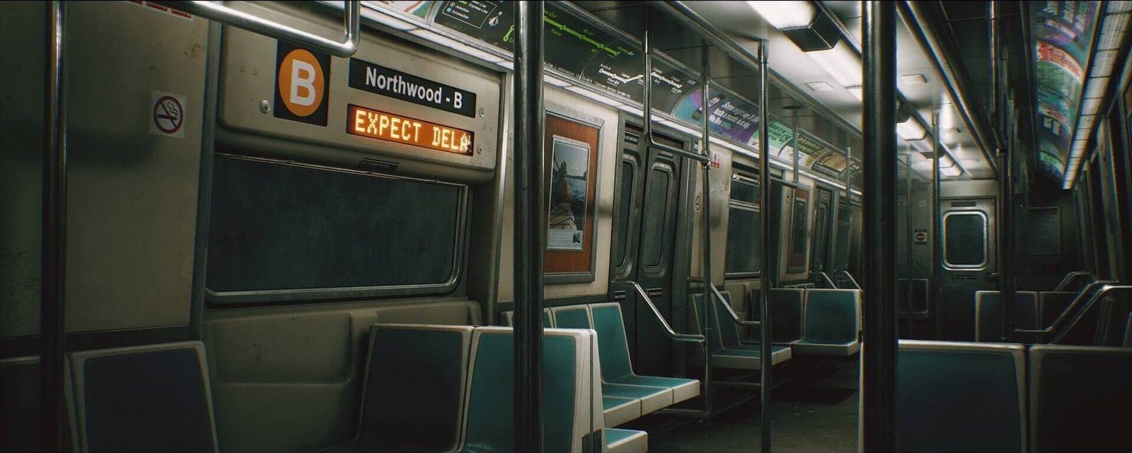 Subway Train virtual production standing set — angle 12 on the L.A. & ABQ Castle Studios stage