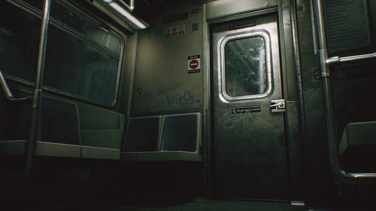 Subway Train virtual production standing set — angle 14 on the L.A. & ABQ Castle Studios stage