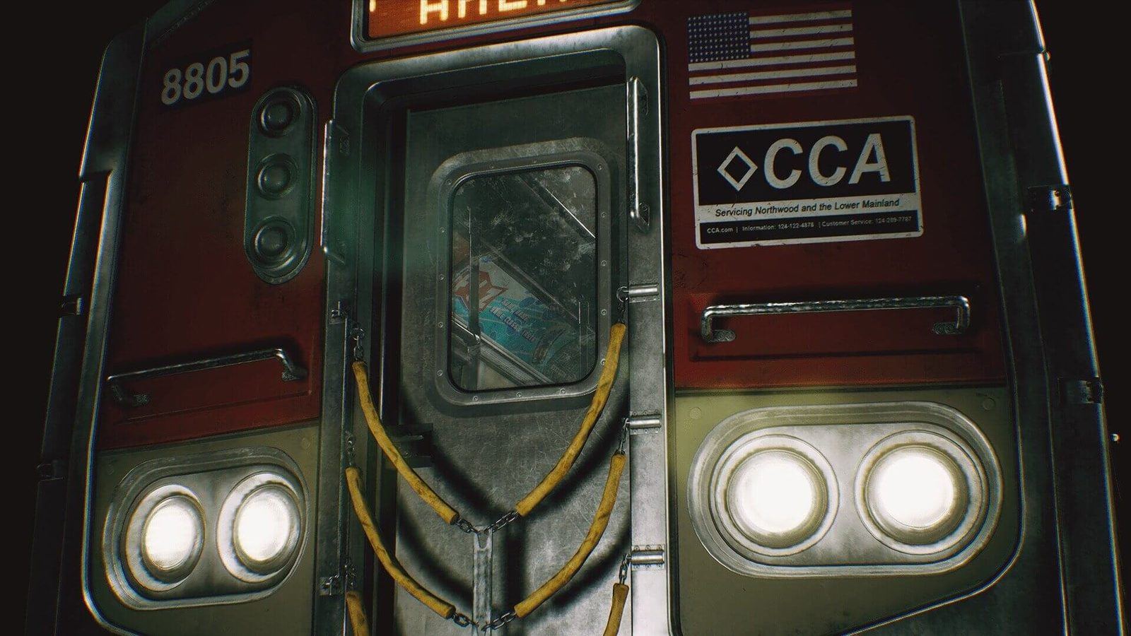 Subway Train virtual production standing set — angle 8 on the L.A. & ABQ Castle Studios stage
