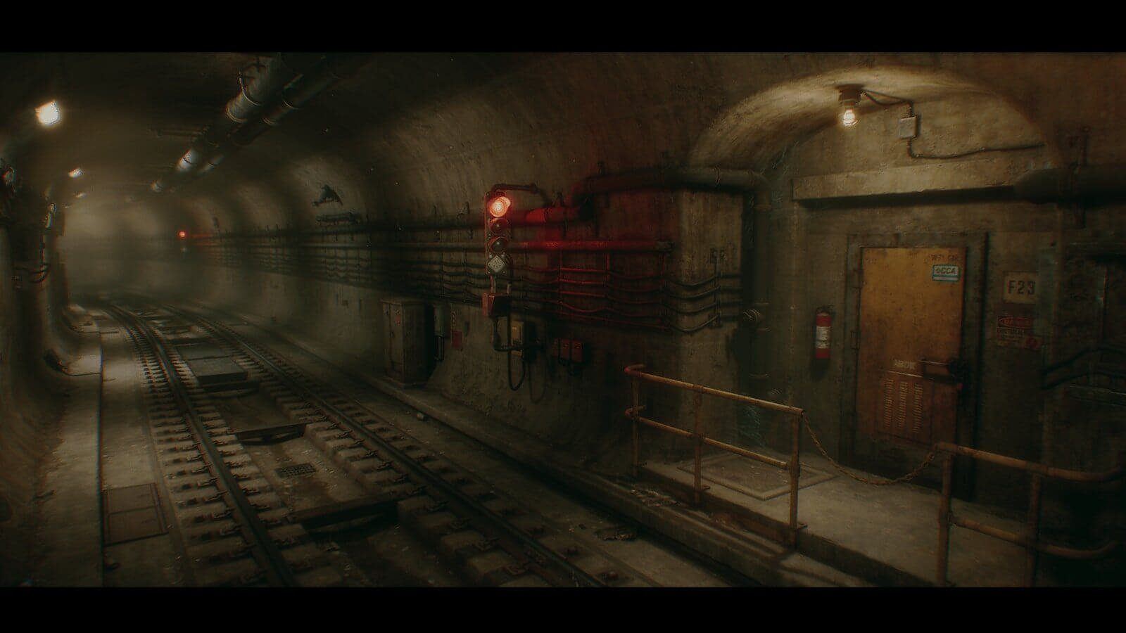 Subway Tunnel virtual production standing set — angle 6 on the L.A. & ABQ Castle Studios stage
