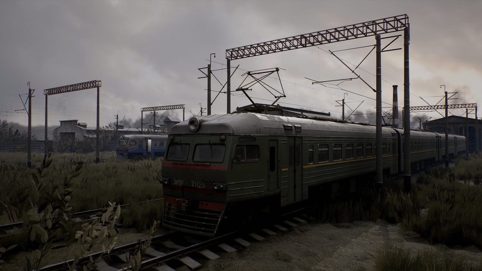 Train Yard virtual production standing set — angle 7 on the L.A. & ABQ Castle Studios stage