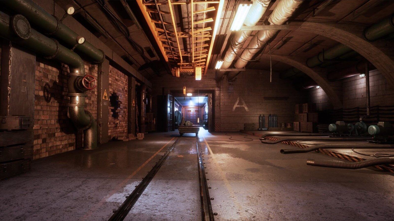 Underground Bunker virtual production standing set — angle 2 on the L.A. & ABQ Castle Studios stage