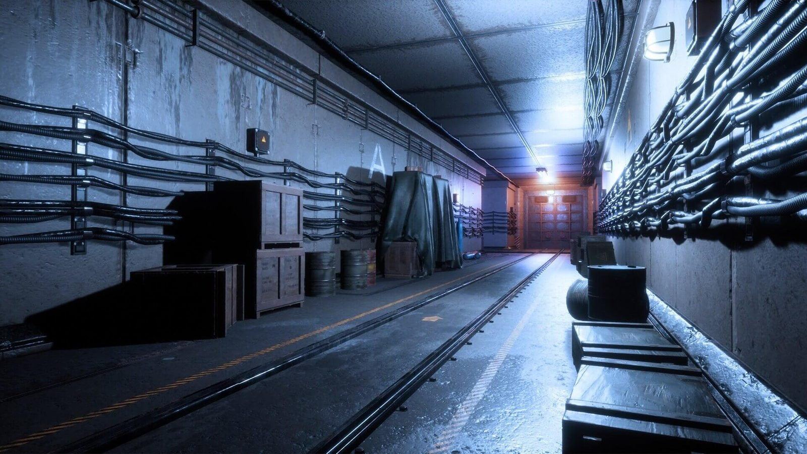 Underground Bunker virtual production standing set — angle 13 on the L.A. & ABQ Castle Studios stage