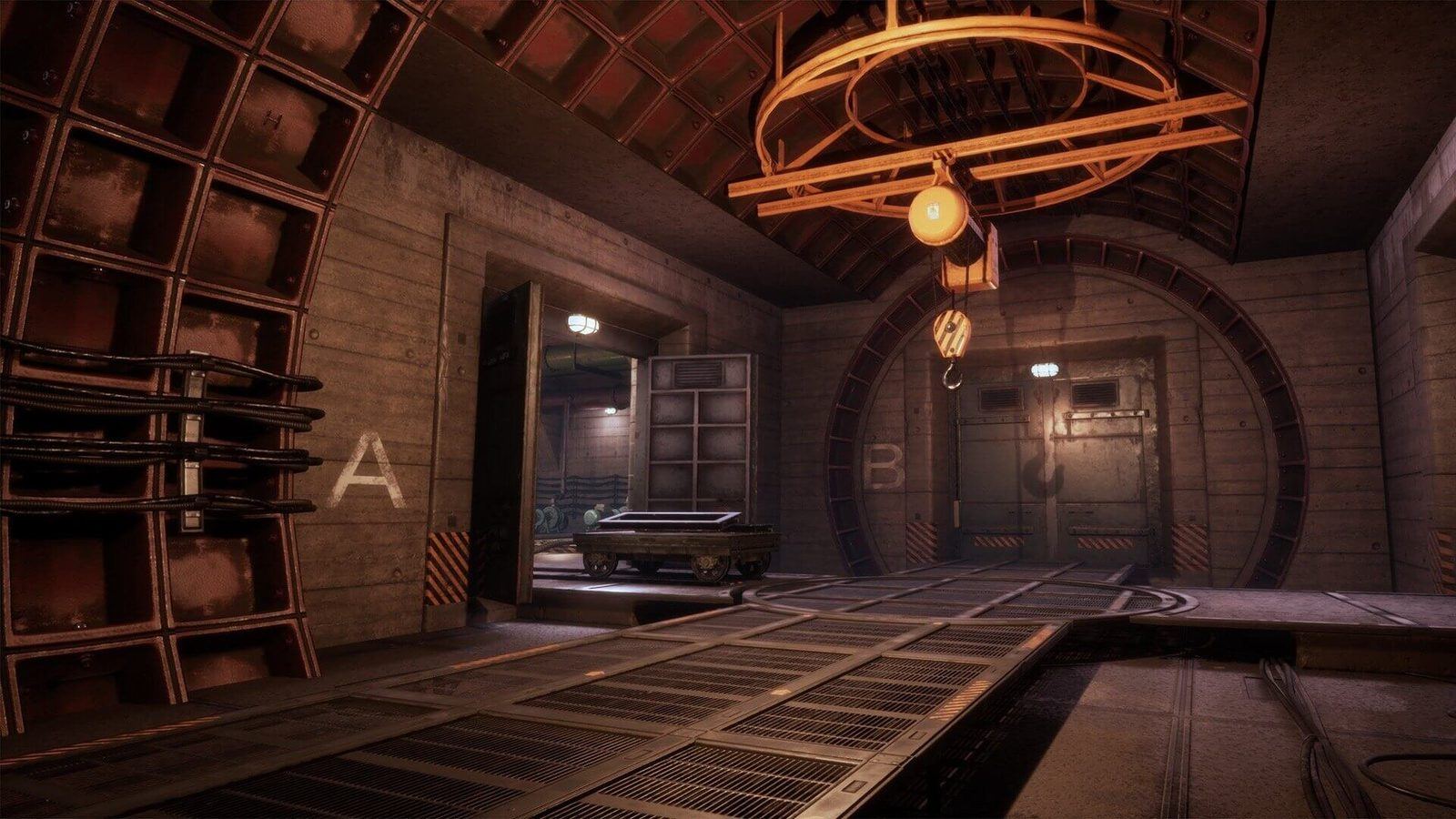 Underground Bunker virtual production standing set — angle 3 on the L.A. & ABQ Castle Studios stage