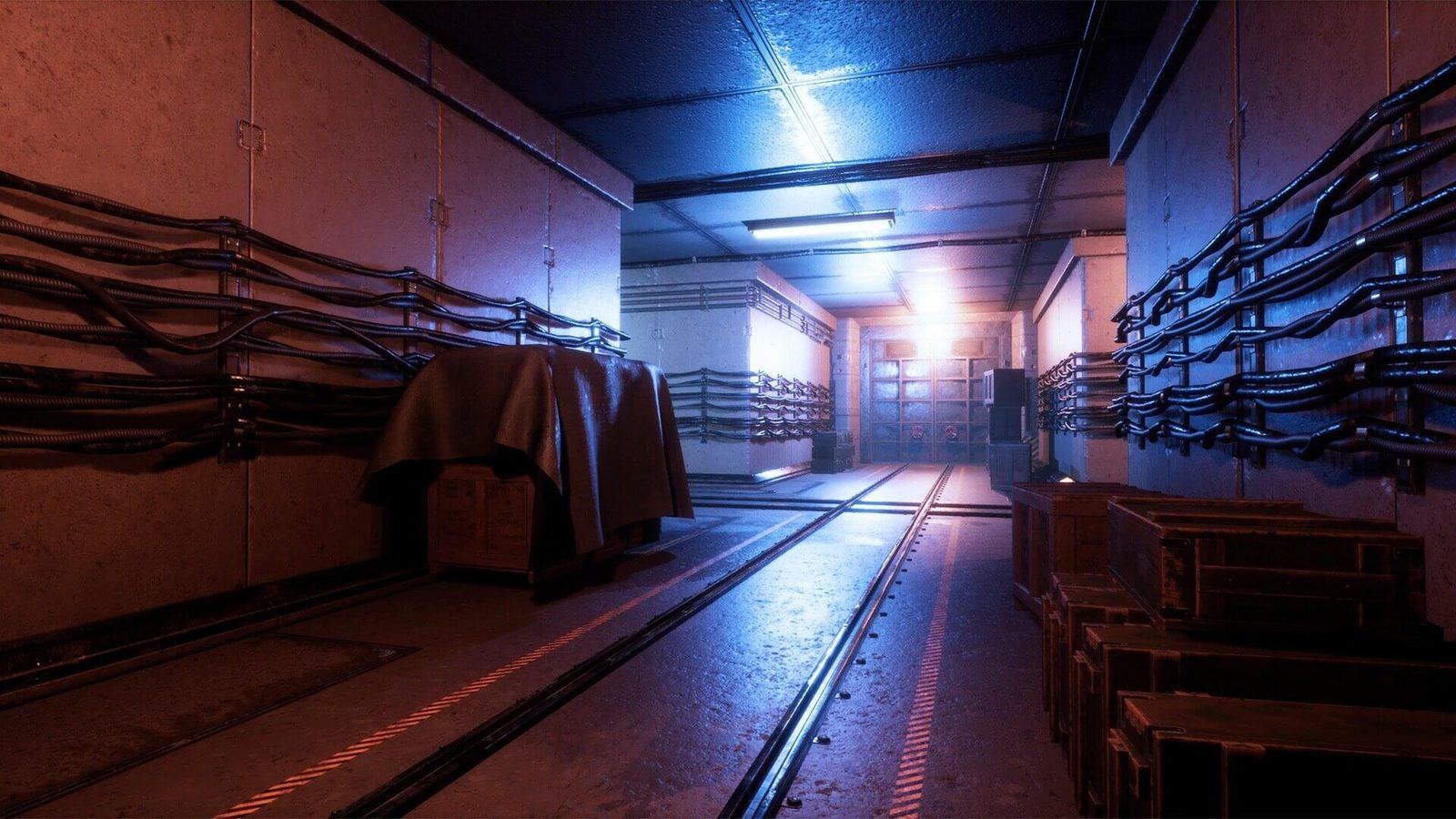 Underground Bunker virtual production standing set — angle 4 on the L.A. & ABQ Castle Studios stage