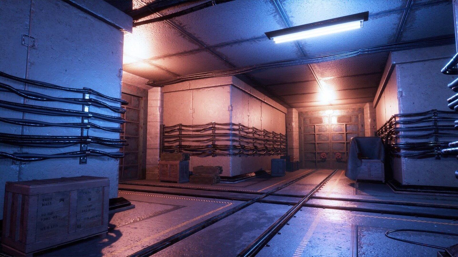Underground Bunker virtual production standing set — angle 8 on the L.A. & ABQ Castle Studios stage