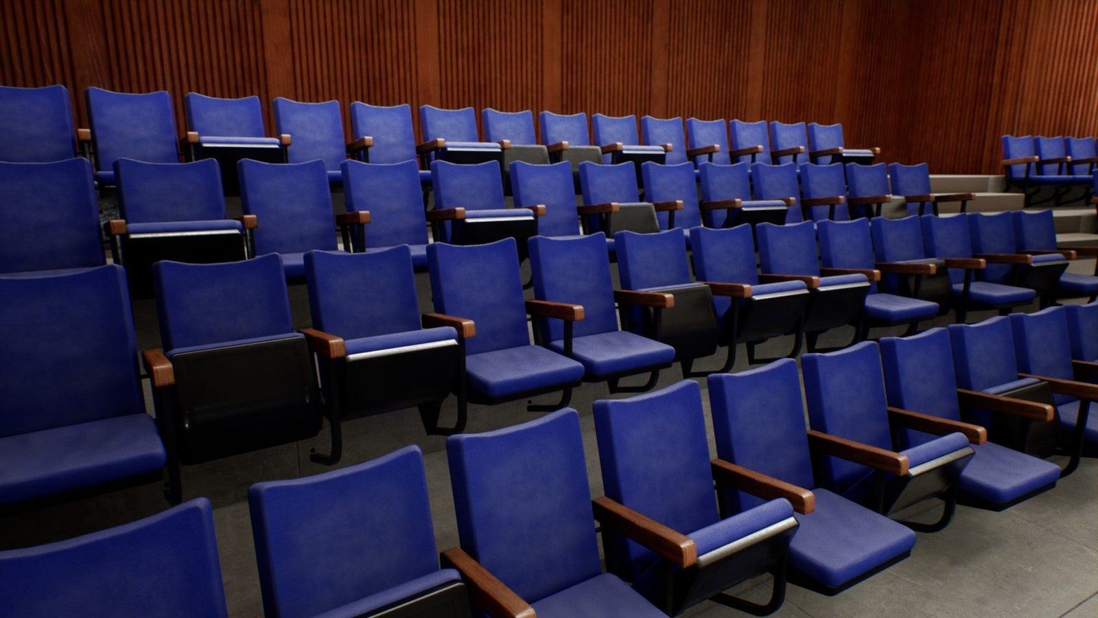 University Classroom virtual production standing set — angle 4 on the L.A. & ABQ Castle Studios stage