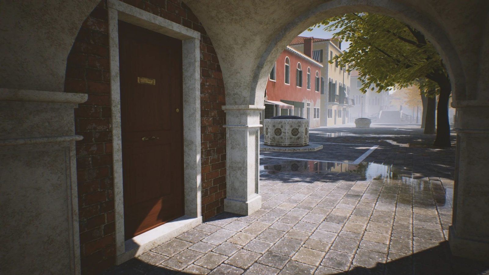 Venice, Italy virtual production standing set — angle 12 on the L.A. & ABQ Castle Studios stage