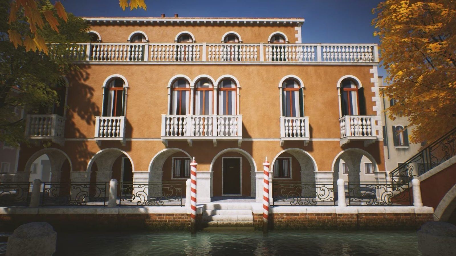 Venice, Italy virtual production standing set — angle 14 on the L.A. & ABQ Castle Studios stage