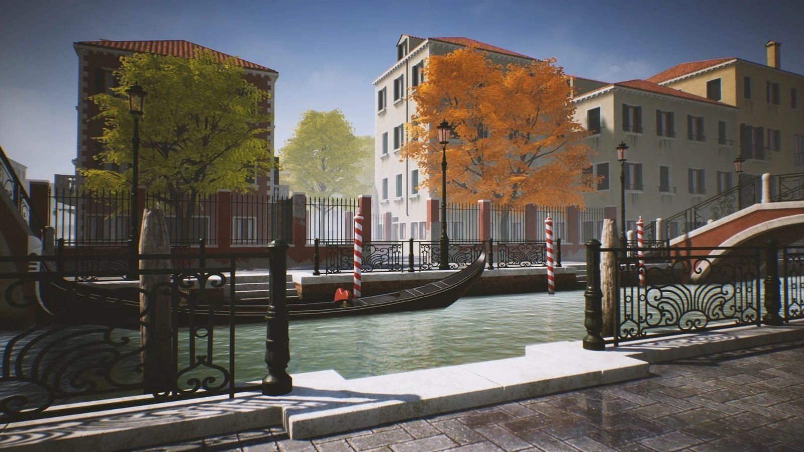 Venice, Italy virtual production standing set — angle 17 on the L.A. & ABQ Castle Studios stage