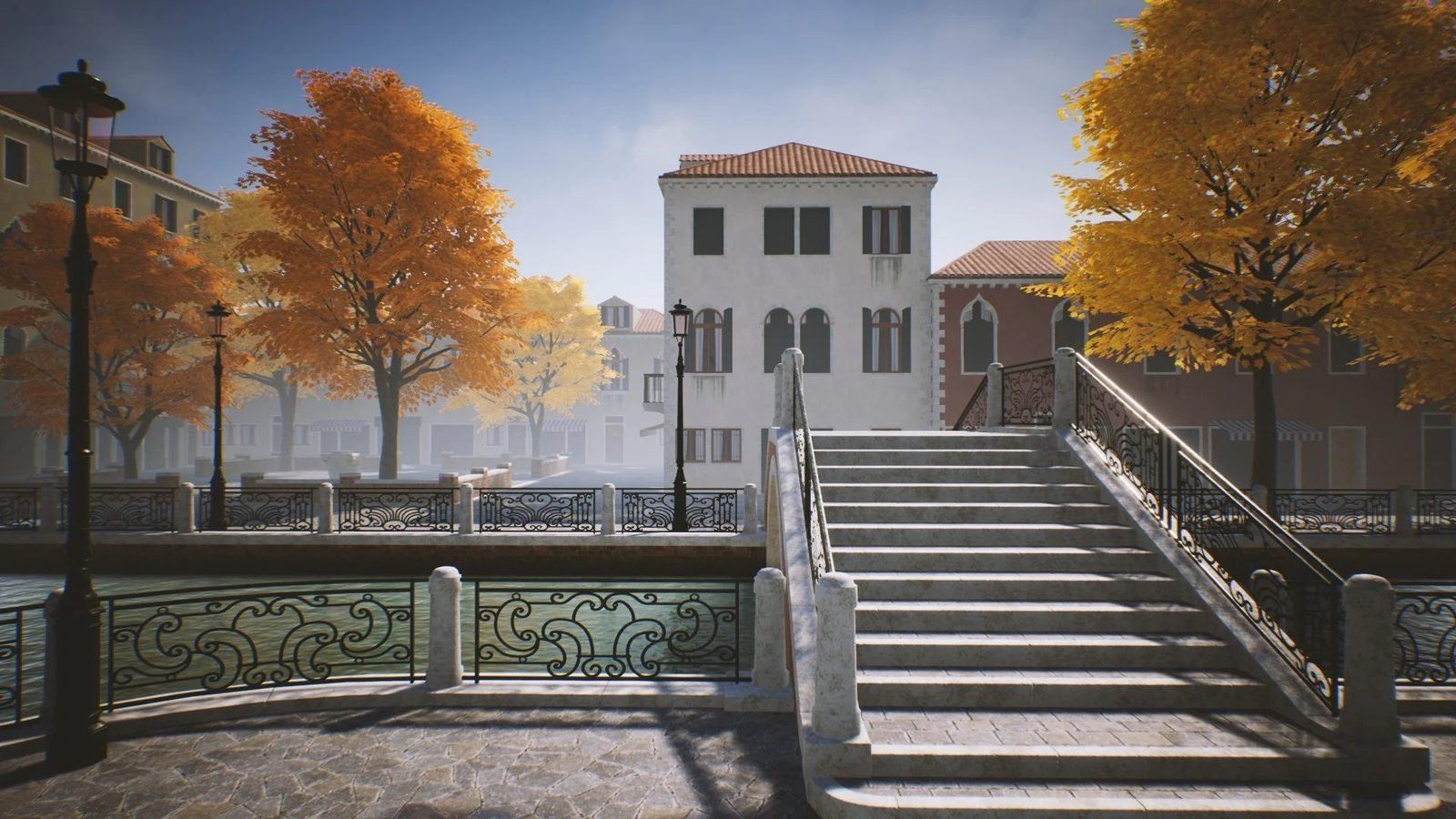 Venice, Italy virtual production standing set — angle 20 on the L.A. & ABQ Castle Studios stage