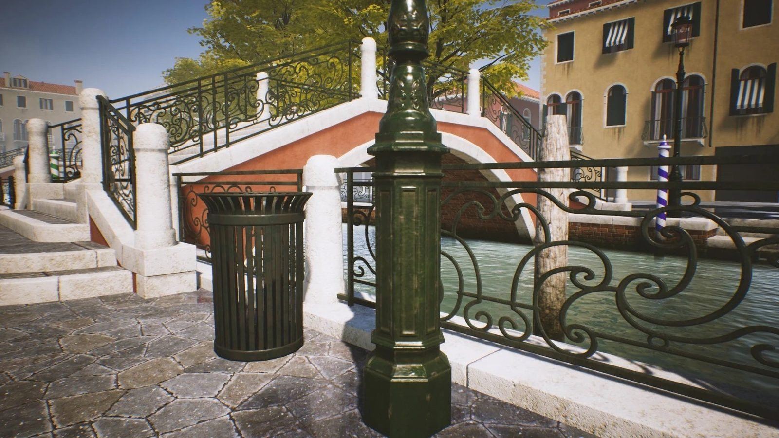 Venice, Italy virtual production standing set — angle 24 on the L.A. & ABQ Castle Studios stage