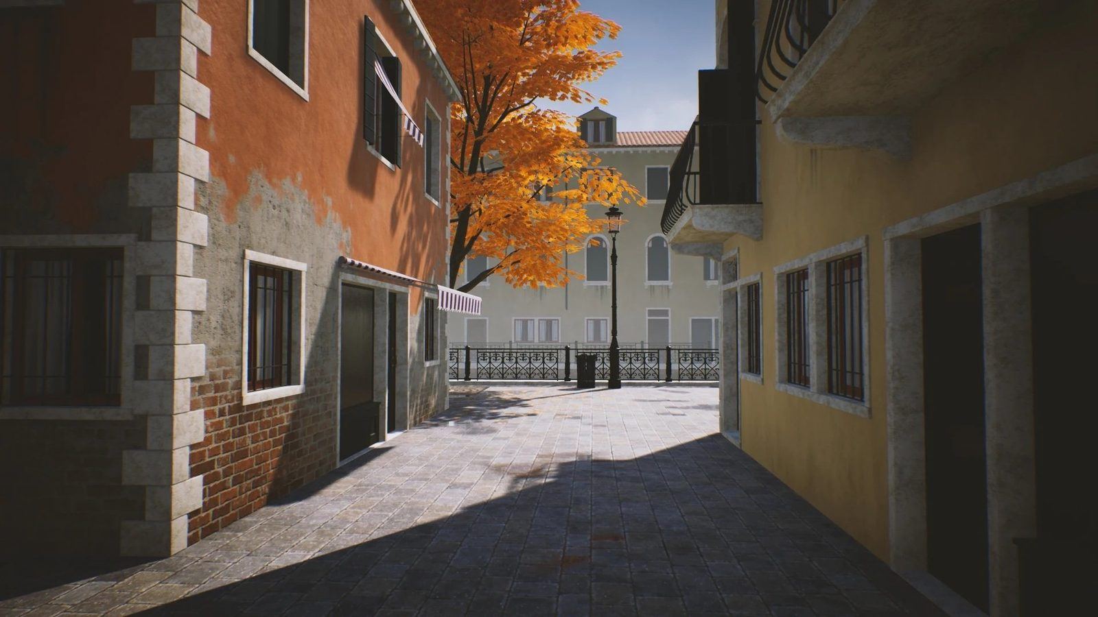 Venice, Italy virtual production standing set — angle 5 on the L.A. & ABQ Castle Studios stage