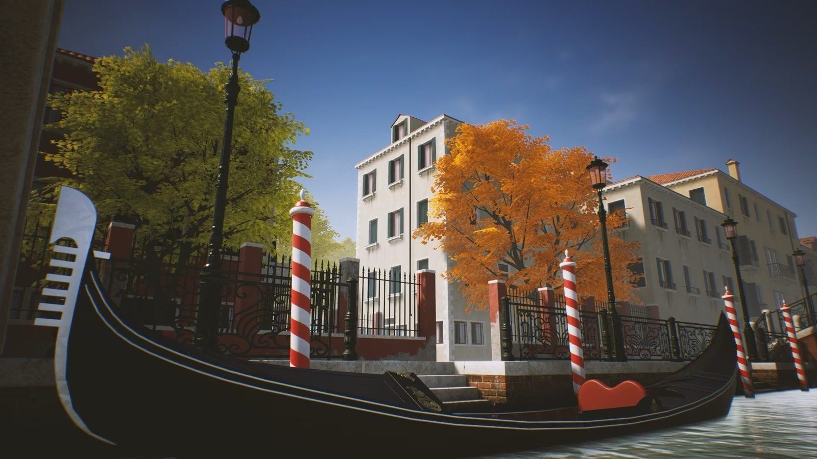 Venice, Italy virtual production standing set — angle 7 on the L.A. & ABQ Castle Studios stage