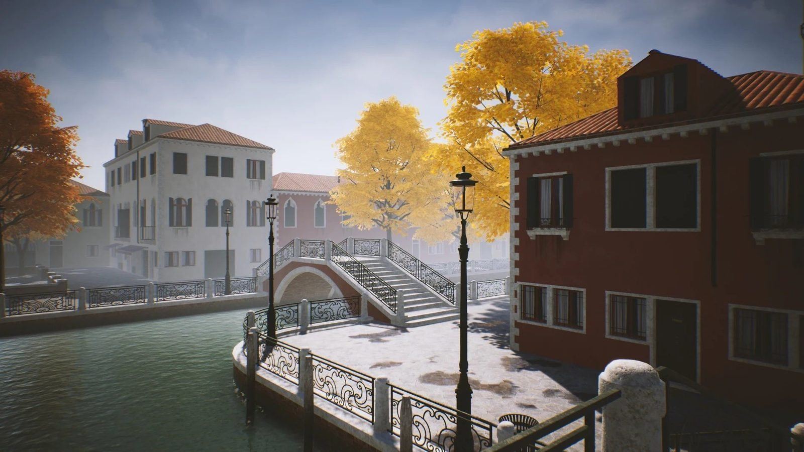 Venice, Italy virtual production standing set — angle 10 on the L.A. & ABQ Castle Studios stage