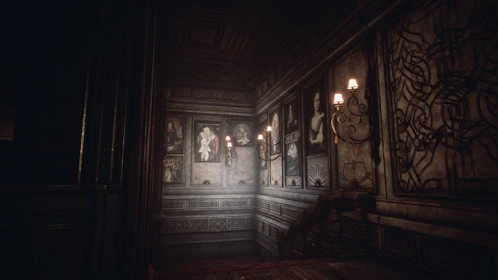 Victorian Mansion virtual production standing set — angle 11 on the L.A. & ABQ Castle Studios stage