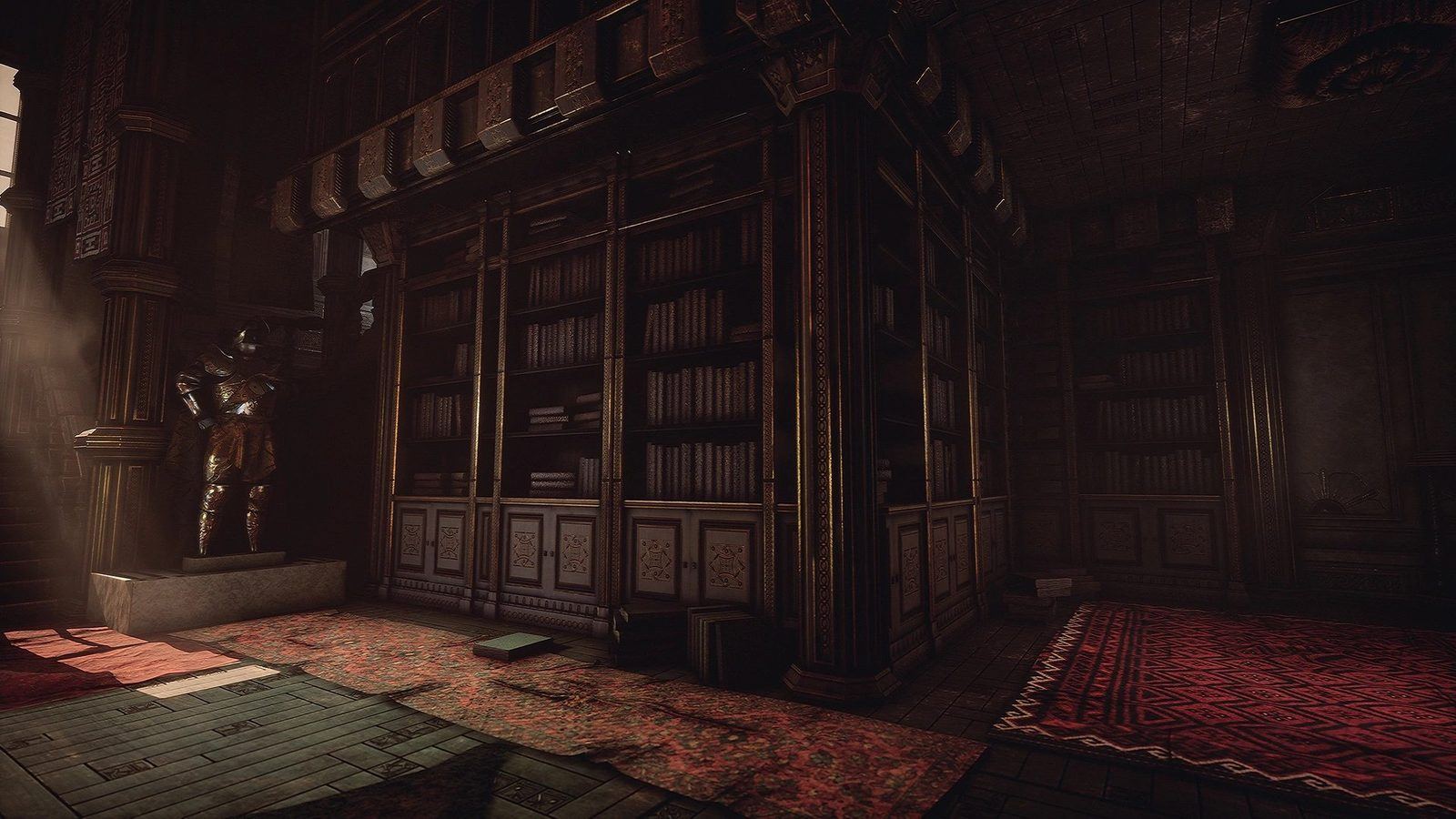 Victorian Mansion virtual production standing set — angle 4 on the L.A. & ABQ Castle Studios stage