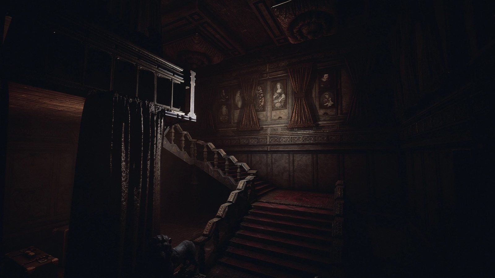 Victorian Mansion virtual production standing set — angle 9 on the L.A. & ABQ Castle Studios stage
