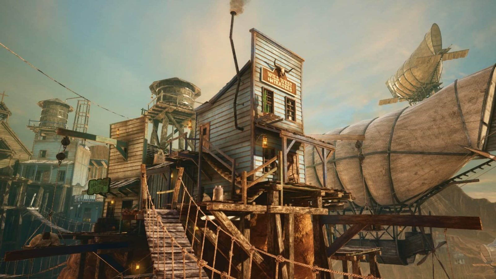 Western Sky virtual production standing set — angle 4 on the L.A. & ABQ Castle Studios stage