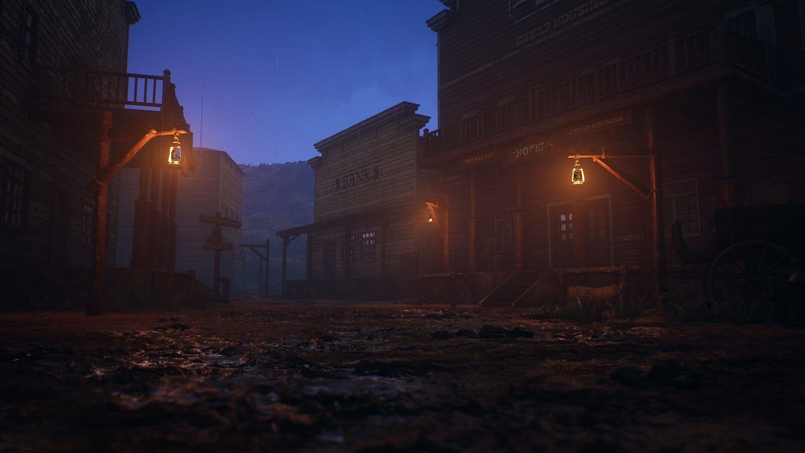 Western Town virtual production standing set — angle 6 on the L.A. & ABQ Castle Studios stage