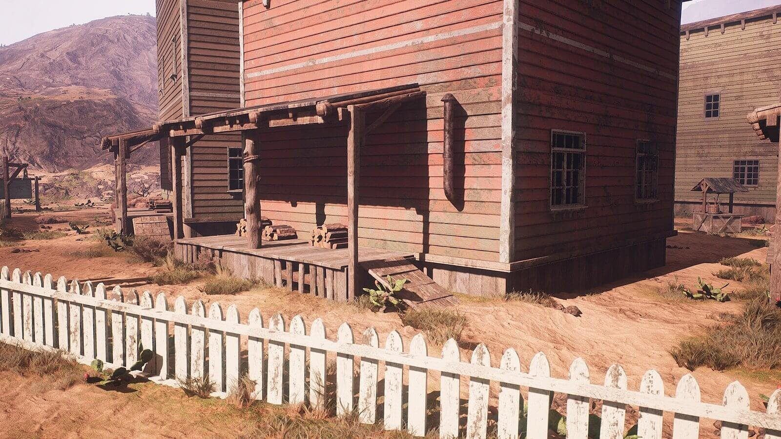 Western Town virtual production standing set — angle 8 on the L.A. & ABQ Castle Studios stage