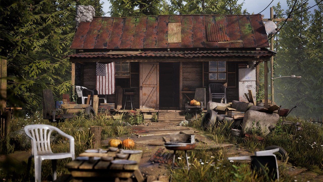 Whiskey Creek Hideout virtual production standing set — angle 3 on the L.A. & ABQ Castle Studios stage