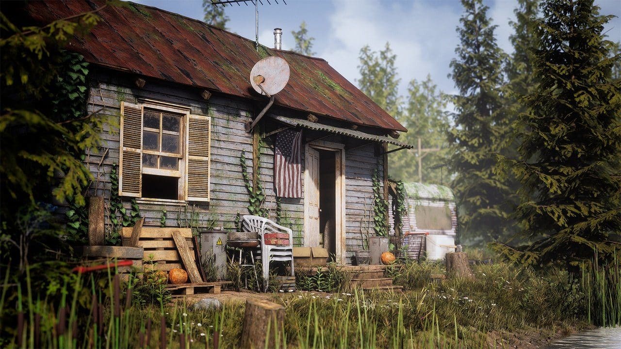 Whiskey Creek Hideout virtual production standing set — angle 6 on the L.A. & ABQ Castle Studios stage