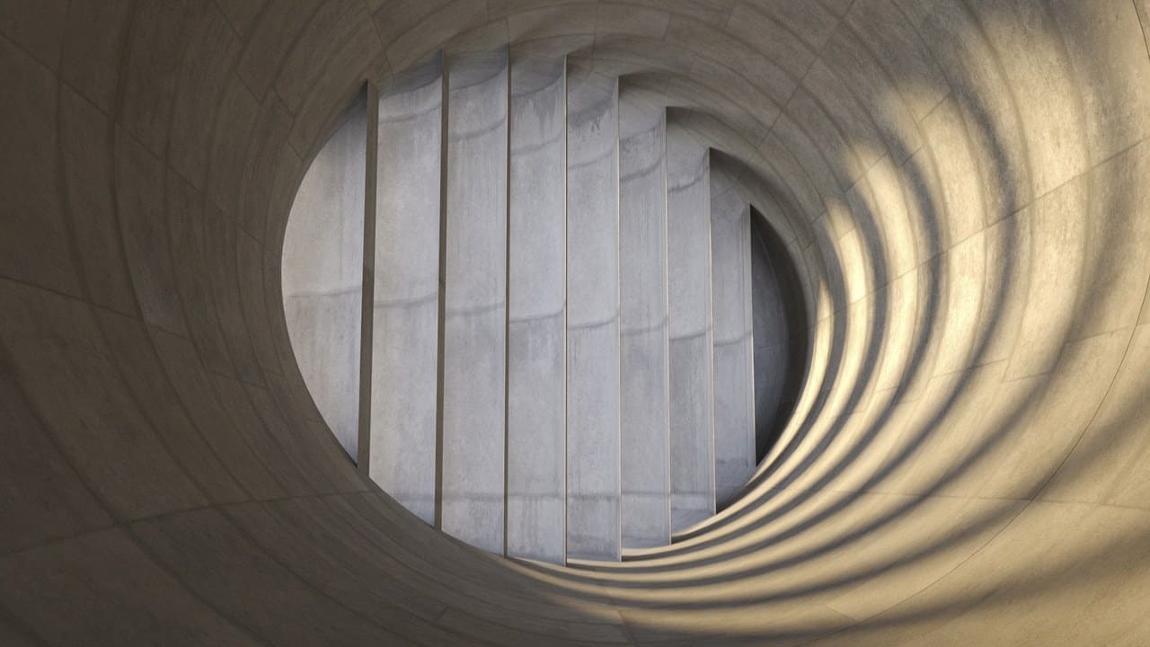 Wind Tunnel virtual production standing set — angle 2 on the L.A. & ABQ Castle Studios stage